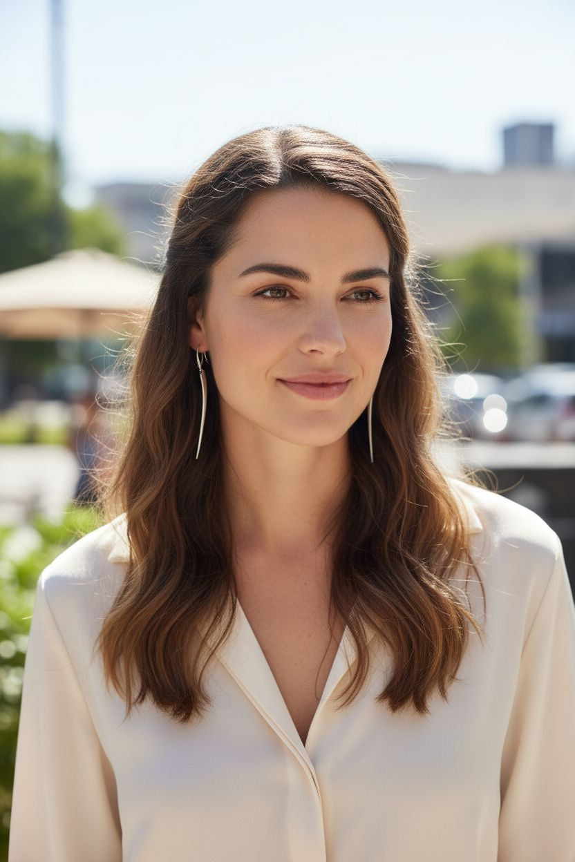 Telkari Trillion Long earrings