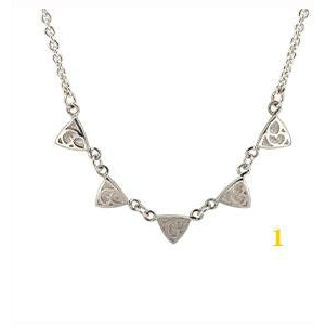 Telkari Trillion Triangular 5 Necklace